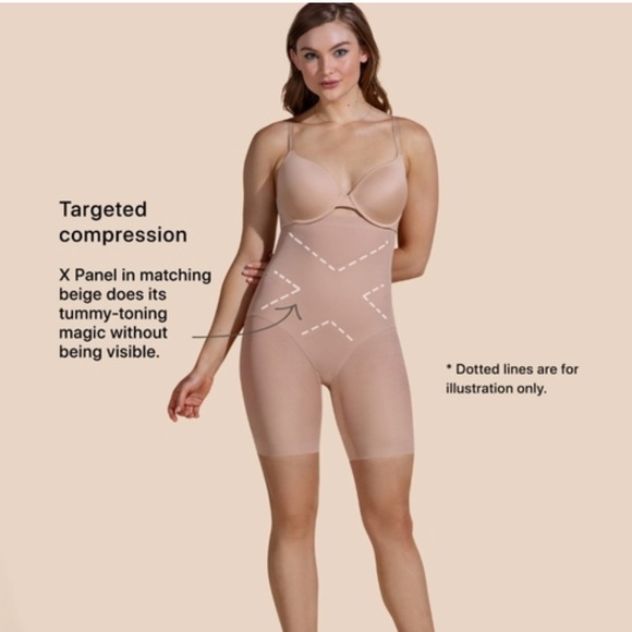 NWT Honeylove Sculptwear SuperPower Shorts Nude Size Small - Picture 4 of 10